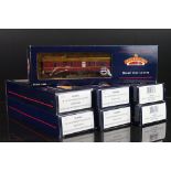 Seven boxed Bachmann Blue Riband OO gauge items of rolling stock to include 4 x 39000W Mk BR WR