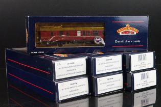 Seven boxed Bachmann Blue Riband OO gauge items of rolling stock to include 4 x 39000W Mk BR WR