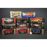 11 Boxed Burago 1/24 diecast models to include 1560 Porsche 911 Carrera Racing, 1504 Volkswagen