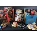 Star Wars - Collection of Star Wars figures, puzzles, alarm clocks, etc, to include 2 x boxed