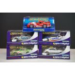 Five cased / boxed Digital Scalextric slot cars to include 4 x Sport Digital (C2664D Porsche 911