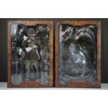 Boxed Hot Toys Alien VS. Predator 1/6th Samurai Predator in original shop box showing wear, figure