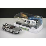 Cased Scalextric C4249 DeLorean Back to the Future 2 slot car