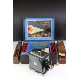 The EP Magic Lantern 'Lanterna Magica' with instructions, slides and paperwork plus 2 x additional