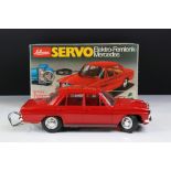 Boxed Schuco Servo 5311 Elektro Fernlink Mercedes 200 plastic model in red, ex