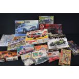 16 Boxed & unbuilt Airfix plastic models kits to include 4 x motorcycle kits (Honda CB450, 06318-6