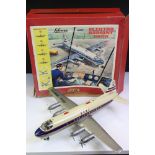 Boxed Schuco Elektro Radiant 5600 BOAC Airliner, tin plate, battery operated, model in vg