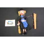 Original Pelham Witch Puppet in gd condition with paperwork