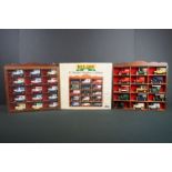 Three Lledo display cases, one boxed, one containing 15 x Canadian series diecast models, another