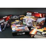 Star Wars - Six boxed Hasbro Star Wars Vehicle sets to include Force Link 2.0 Enfys Nest's Swoop
