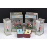 Six cased / boxed Britains metal figure sets to include The Scottish Regiments set and The London