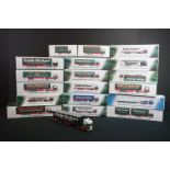 18 Boxed Atlas Editions Eddie Stobart 1:76 scale diecast models to include H156, T101, H113,