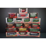 18 Boxed EFE Exclusive First Editions diecast models, featuring War Time Buses 26325, Alexander