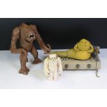 Star Wars - Original Jabba The Hutt Action Playset (incomplete) along with 1 x Rancor & Hoth Wampa