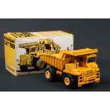 Boxed Gescha Muldenkipper CAT 769 diecast Caterpillar dumper truck, made in W. Germany (diecast