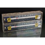 Two cased Fleischmann OO gauge SBB CFF FFS double decker coaches to include 5133 & 5134