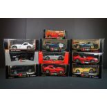 Seven boxed Burago 1/18 diecast Dodge Viper models to include 3030, 2 x 3065, 3075, 3025, 303 &