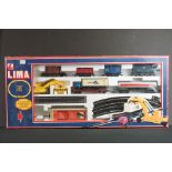 Boxed Lima OO gauge 104747 electric train set, complete with locomotive, rolling stock and track