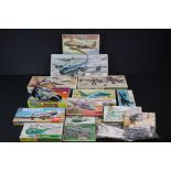 11 Boxed & unbuilt Airfix plastic model kits to include 3 x Series 2 1/72 (02047-5 Magister, 02056-9