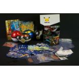 Pokemon - Collection of Pokemon Trading Cards & tins to include over 150 Trading Cards (Gen 1 & 2,