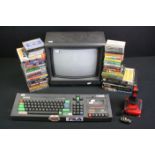 Retro Gaming - Amstrad CPC 464 Computer with Amstrad 640 Colour Monitor (untested), 1 x Quickshot II