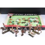 Boxed Britains Show Jumping 7594 plastic figure set, near complete with box missing window, plus 8