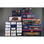 22 Boxed Bachmann OO gauge items of rolling stock to include 30625A Virgin Voyager Extra Car, 37075T