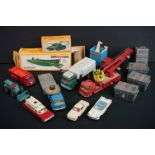 Small group of play worn diecast & plastic models to include Corgi, Dinky etc, together with boxed