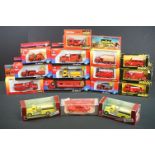 16 Boxed diecast fire service models to include 13 x Solido and 3 x Vitesse, diecast ex, boxes gd