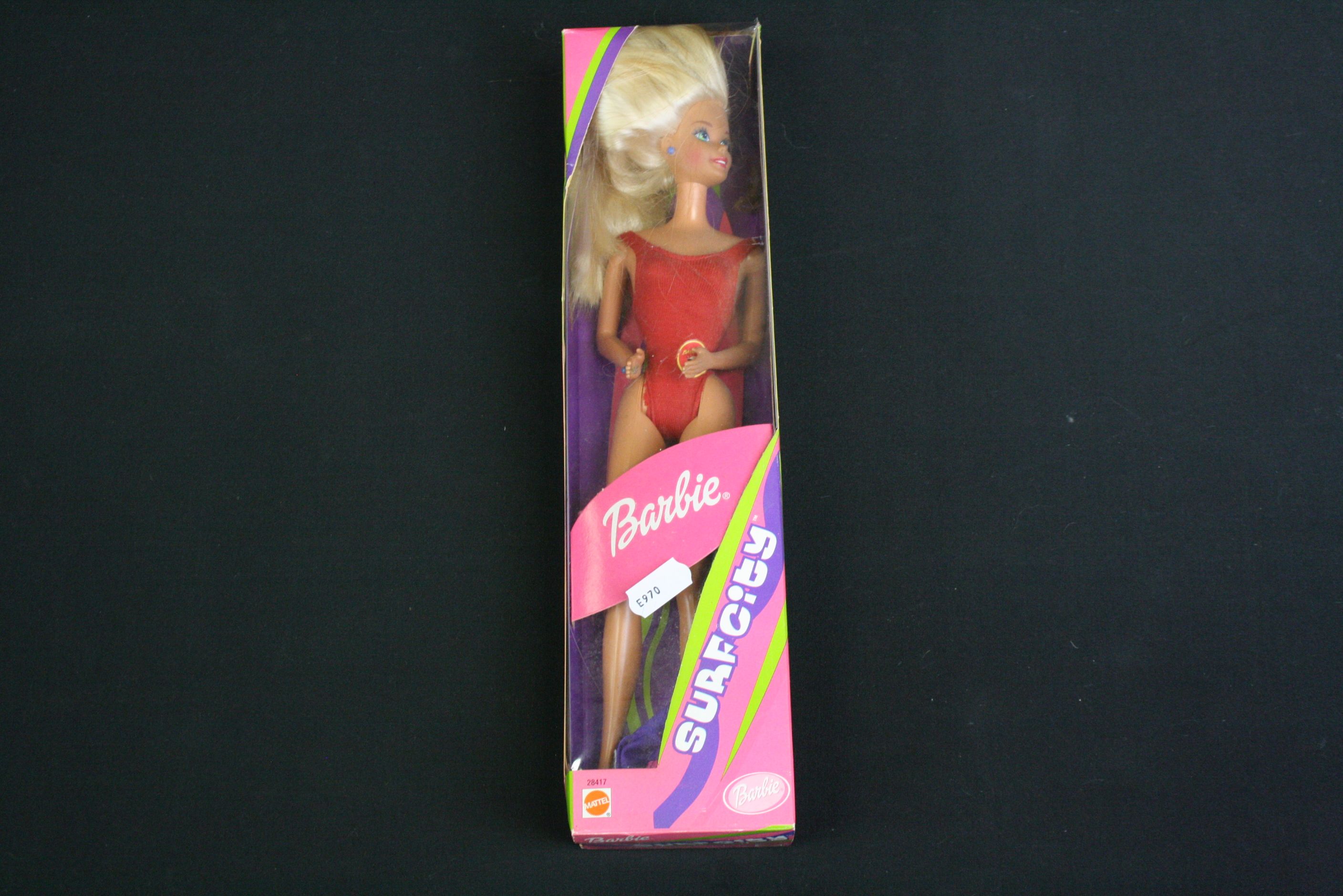 Boxed Mattel Barbie SurfCity 28417 doll plus a Jackie Kennedy doll marked 'Jackie' to side (Franklin - Bild 8 aus 19