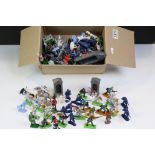 Collection of plastic figures and soldiers to include Britains Deetail, Timpo, Cherilia and unmarked
