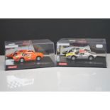 Two cased Carrera Evolution slot cars to include 20027613 Porsche 904 Carrera GTS No 66 and 27484