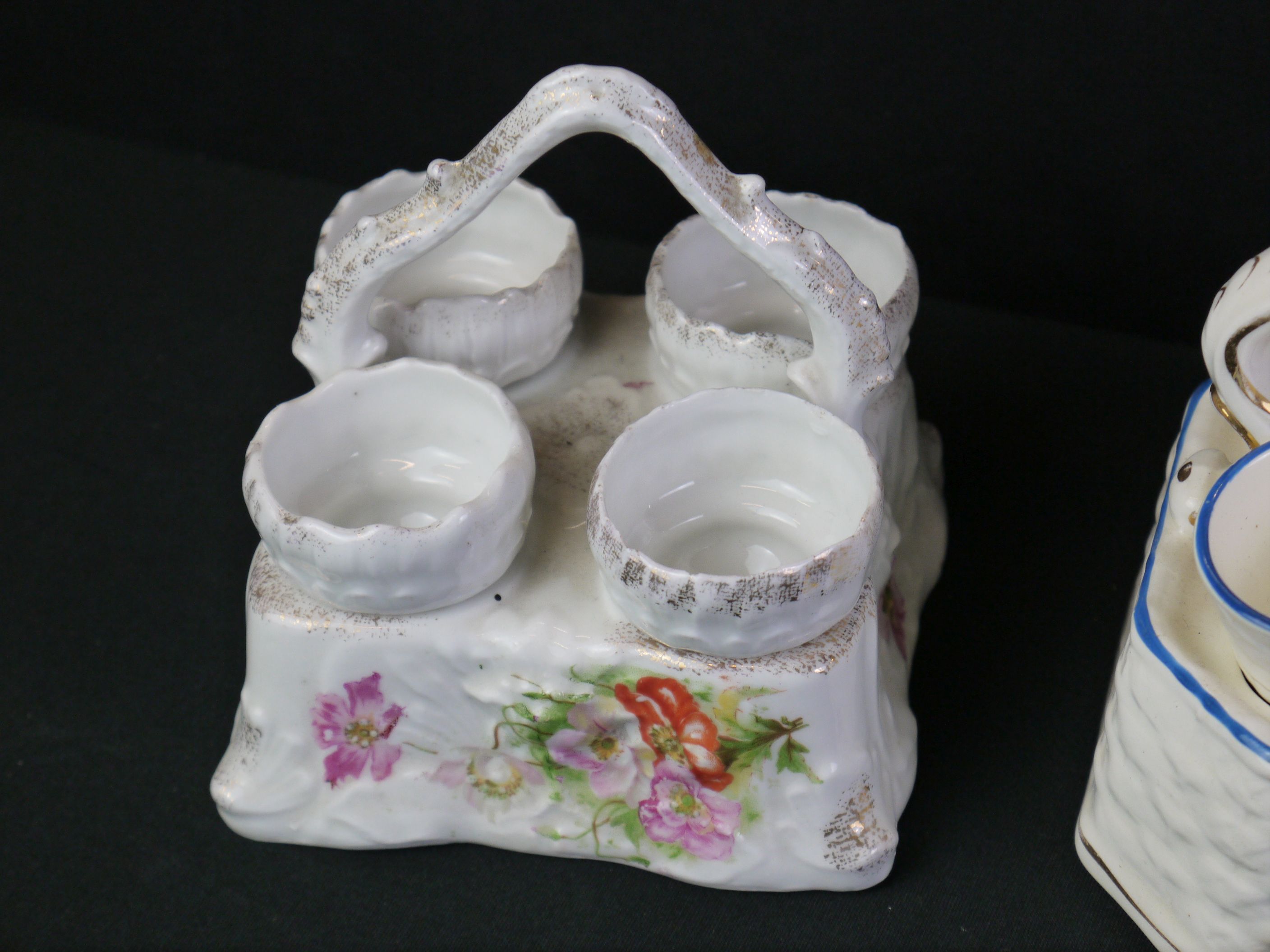 Group of pottery egg stand and egg cup holders - Image 2 of 6