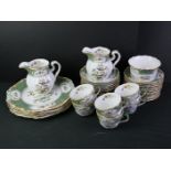 Early 20th century Spode Copeland's China ' Aviary ' Part Tea Service, retailed by T Goode & Co,