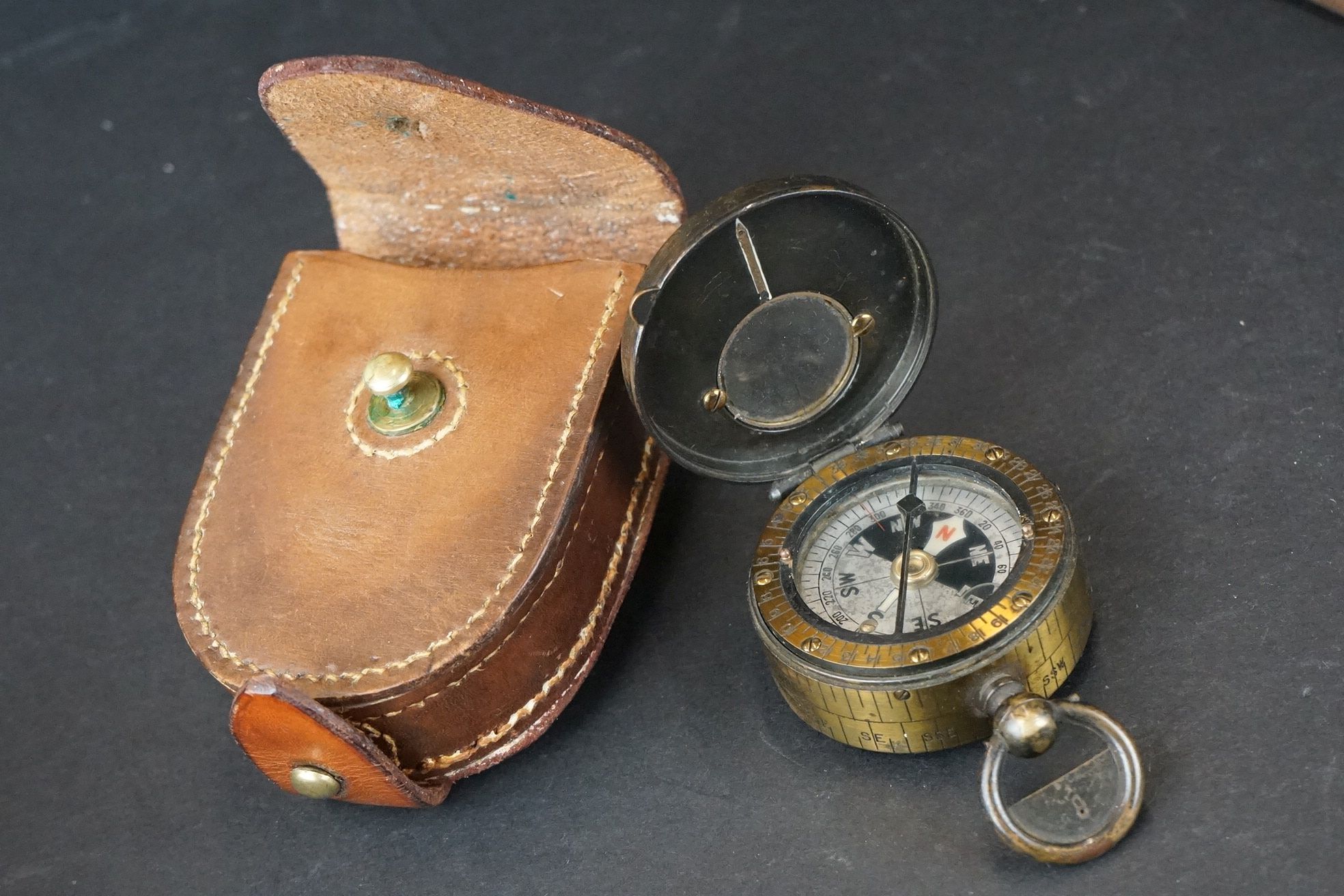 Negretti & Zambia World War One Brass Marching Compass together with World War One Field Artillery - Image 2 of 12