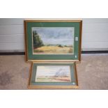 Cameron Street ( 20th century ) Two Landscape Watercolours, both signed lower right, largest 46cm