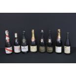 Eight Bottles of Wine and Champagne to include Louis Raymond Champagne, Beaujolais Nouveau 1996