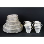 Minton ' Bellemeade ' Part Tea Service comprising 8 Tea Cups, 8 Saucers, 8 Tea Plates, 8 Side Plates
