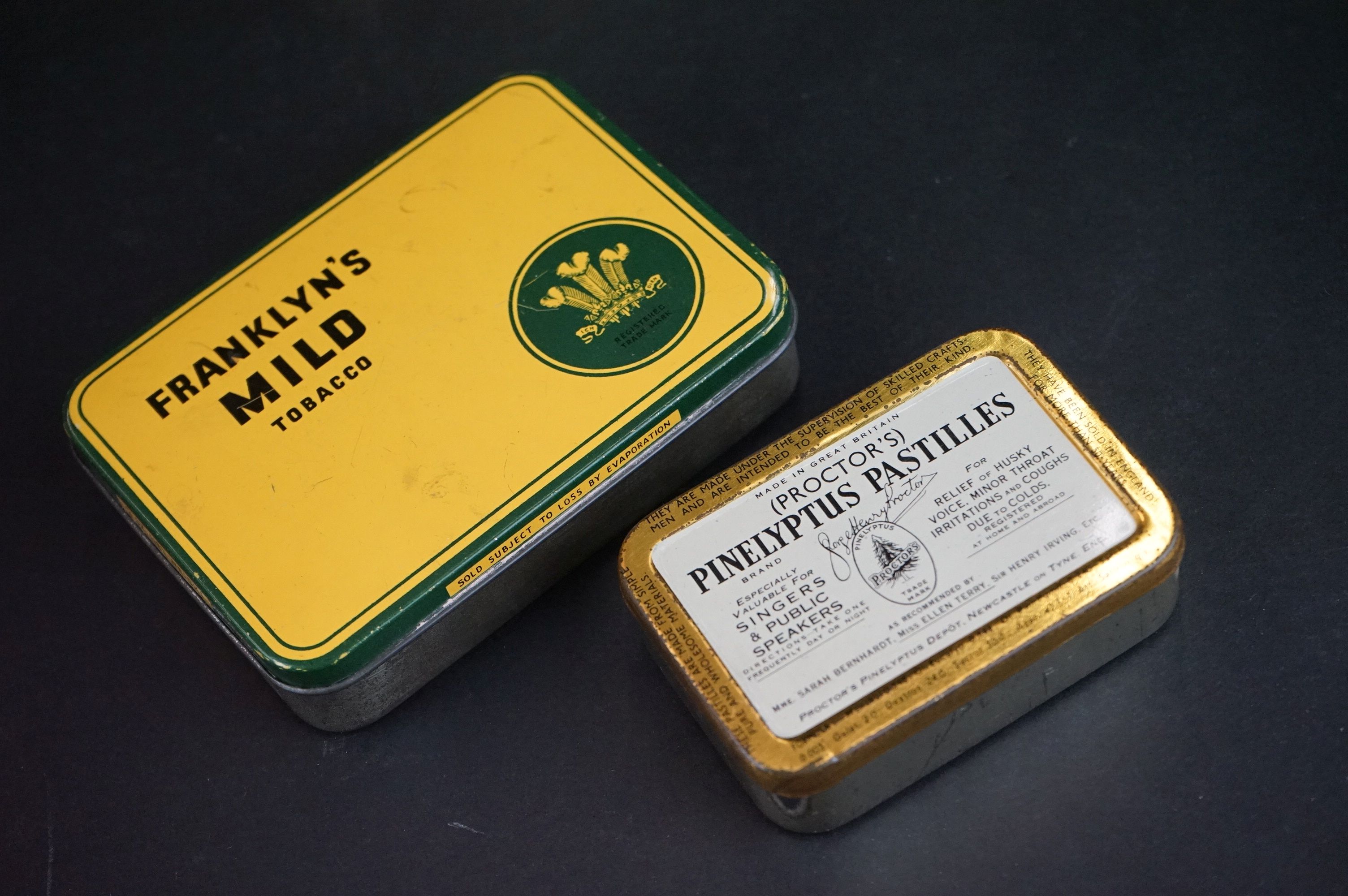 Six Mid century advertising tins to include Dunhill Mixture, Mary Quant Crayon Tin (containing - Image 2 of 6