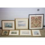 Six Watercolours including ' The Emperor ' by R B Hooper Jones, 21cm x 14cm together with