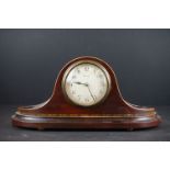 Early 20th century French mahogany cased mantle clock with 8-Day movement.
