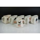 Six Guinness advertising ceramic water jugs to include an official Guinness merchandise ' My