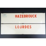 Railway interest - Two original Mid century French railway signs to include ' Hazebrouck ' (with