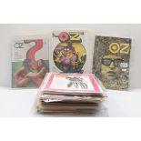 A collection of 'OZ' magazines, the iconic and controversial counter culture magazine published in