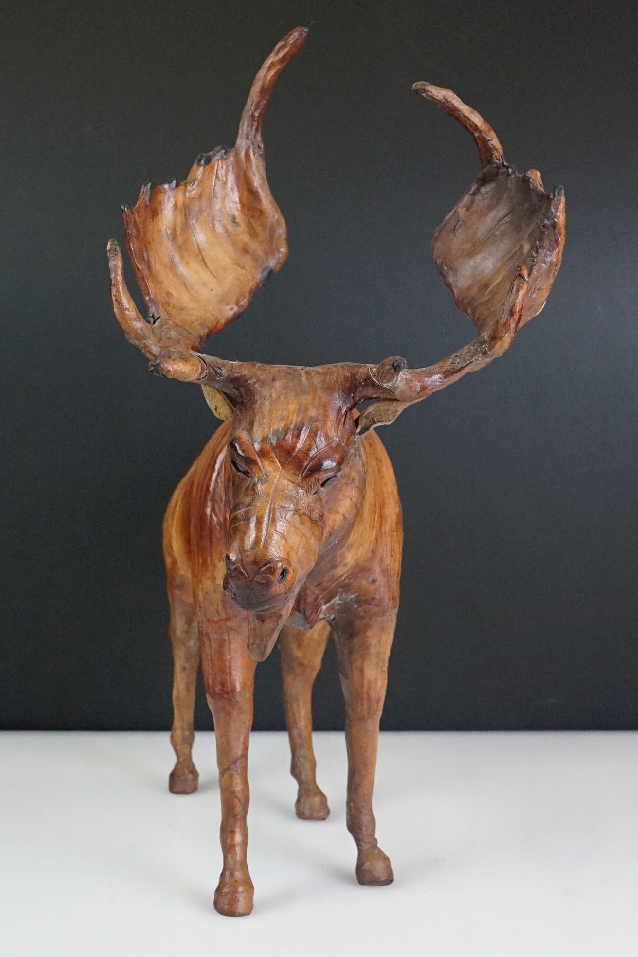 Good quality leather model of a moose - Image 2 of 8