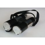 Pair of Novelty Hip Flasks in the form of a set of Binoculars, 15cm high