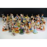 Collection of 40 Royal Doulton Bunnykins porcelain figures to include limited edition, Shipmates