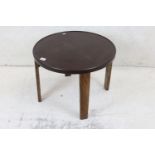 Mid 20th century Circular Coffee Table with Bakelite Top, 60cm diameter
