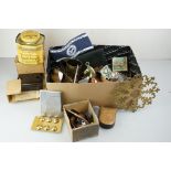 A box of mixed collectables to include a good collection of British pre decimal and foreign coins, a