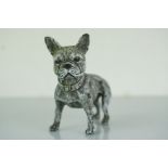 Cold painted bronze French Bulldog